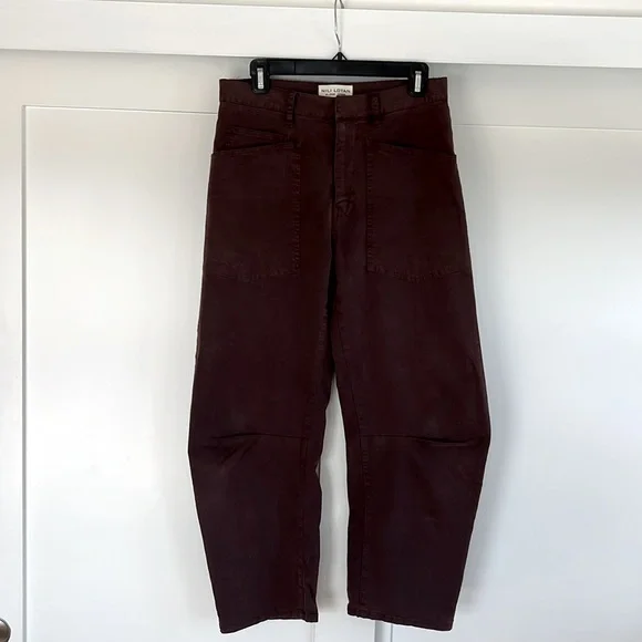 Nili Lotan Shon Pant  size 0 Oxblood - Picture 4 of 7